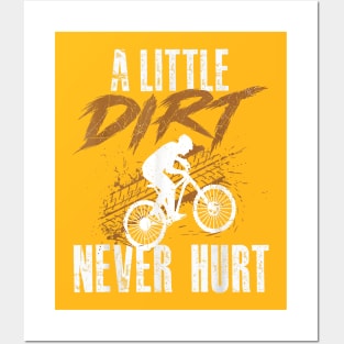 A Little Dirt Never Hurt Funny Motocross Dirt Bike Posters and Art